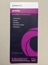 Stagecoach East Midlands Pronto Bus Timetable 1st September 2024