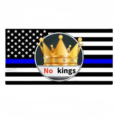 Thin blue line black and white blue flag | Car sticker durable and waterproof