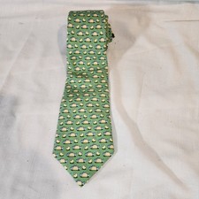 Vineyard Vines, Shep  Ian, Boy's Silk Necktie, Green, Fish Tacos, USA, Nice 