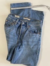 Levi  s Women  s Ribcage Straight Ankle Button Fly Jeans Blue Color Size- 24x27