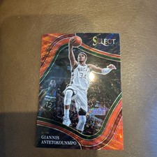 2021-22 Panini Select Courtside Giannis Antetokounmpo #292 Red Wave Bucks 