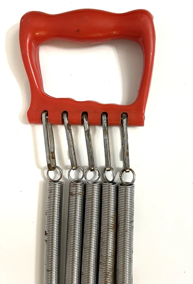 Expansor de equipo de ejercicio vintage Kent de 4 resortes con asas Foto 3 de 4