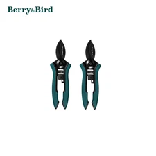 Berry&Bird 2pcs Garden Pruning Shears Mini Micro-Tip Pruning Snips Hand Pruner