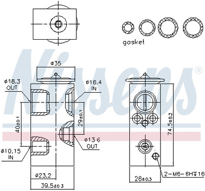 NISSENS 999351 Expansionsventil, Klimaanlage für DACIA,LADA,RENAULT