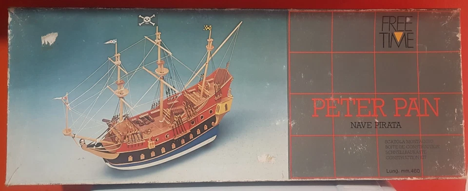 Modellismo - Nave Pirata Peter Pan - art. FT-5 - FREE TIME – Kit raro anni ’80 - Immagine 2 di 4