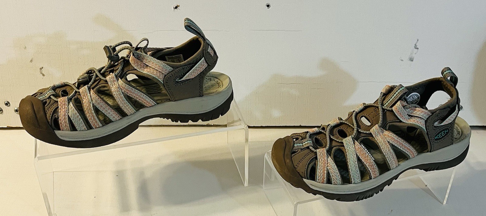 KEEN NUOVI sandali da trekking donna 6 5 Whisper grigio acqua impermeabili scarpe sportive