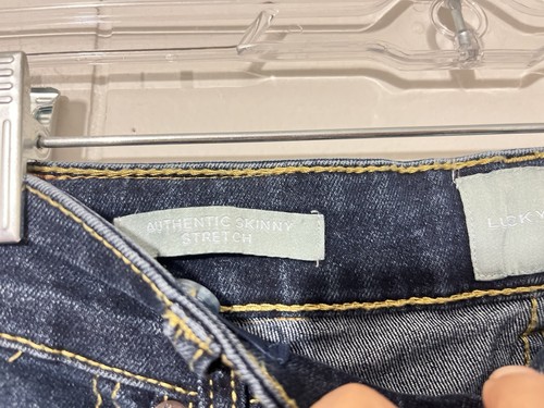Lucky Brand Youth Authentic Skinny Adjustable Waist Blue Jeans Size 14 - Picture 4 of 12