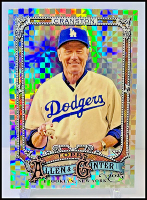 Bryan Cranston 2025 Topps Allen & Ginter Chrome X-Fractor Refractor #290 Dodgers