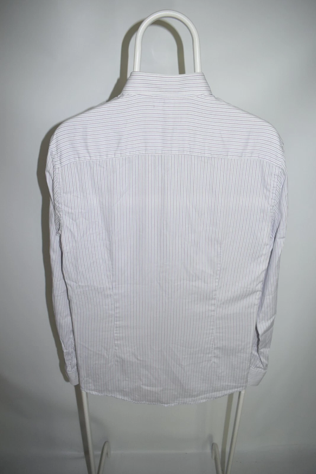 Camicia a righe Versace Collection abito bianco a maniche lunghe uomo 15 1 2