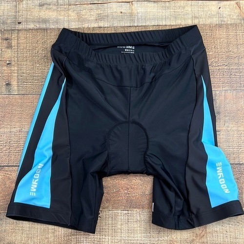 Nooyme Shorts Women's 2XL Athletic Padded Cyclist Black Blue Biker Sports