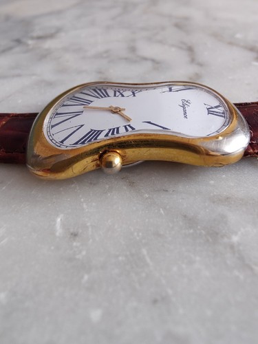 Reloj Cuarzo Vintage Salvador Dalí Elegancia Chapado en Oro Vintage - Imagen 2 de 14