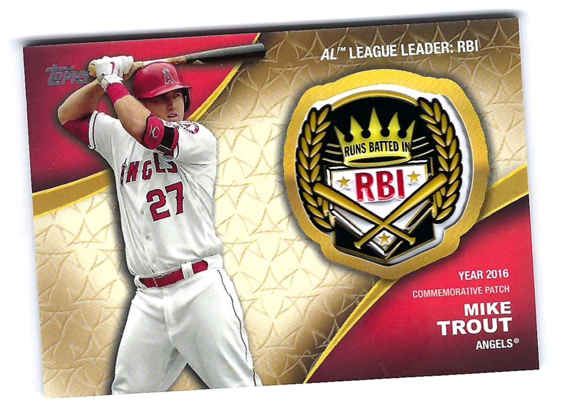 MIKE TROUT 2023 TOPPS SERIES 2 BASEBALL CROWNING ACHIEVEMENTS RBI