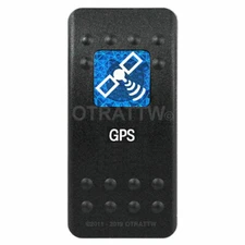 OTRATTW Carling Technologies Contura II Rocker only, GPS, BLUE LENS