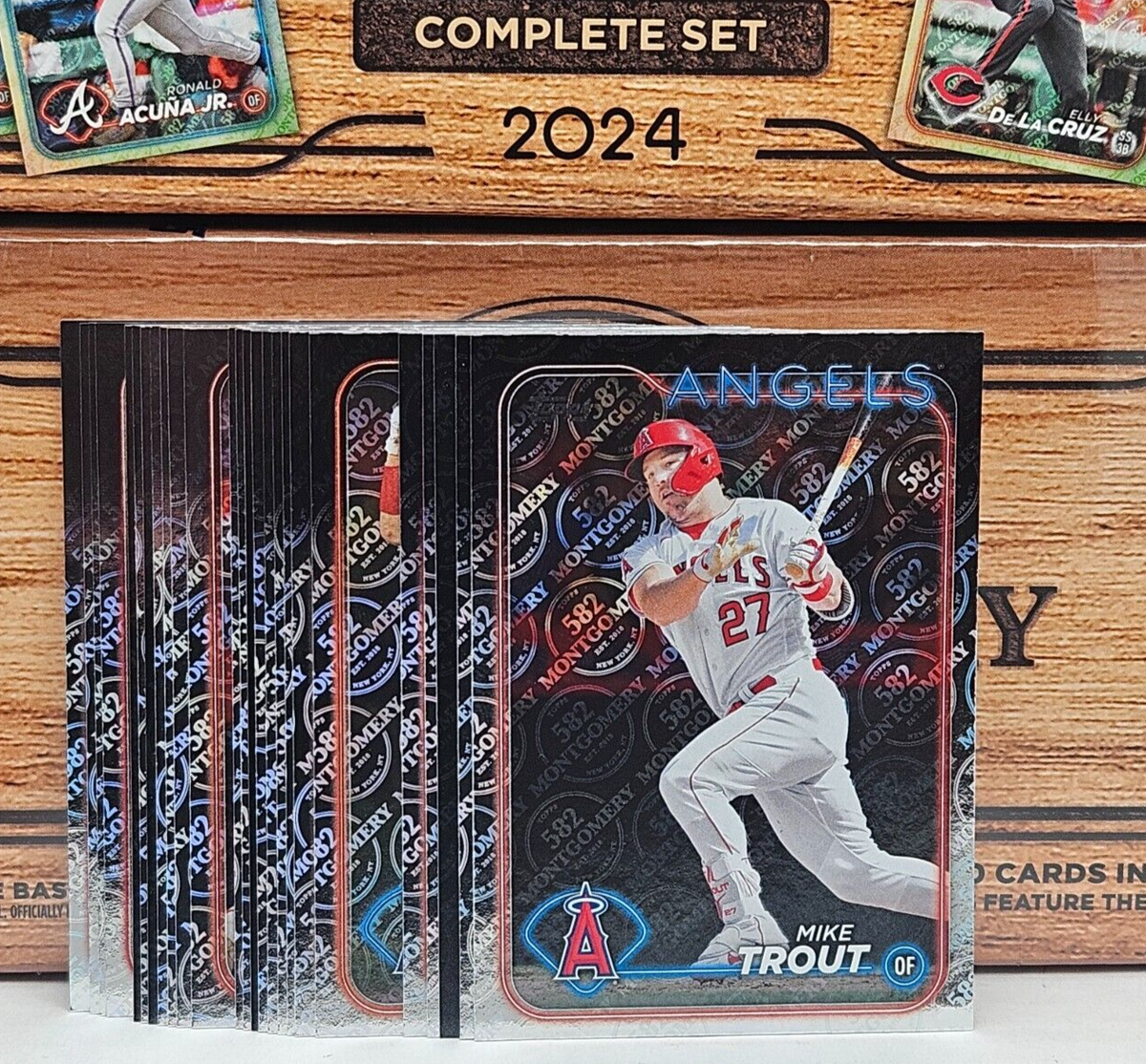 2024 Topps 582 Montgomery ANGELS TEAM SET (25) Series 1 & 2 SP 