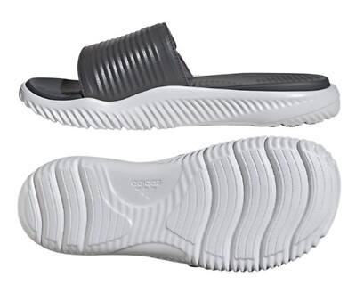 New NWT Mens Adidas Alpharesponse Gray Slides Sandals Shoes Size 8 M New NWT Mens Adidas Alpharesponse Gray Slides Sandals Shoes  main image 4