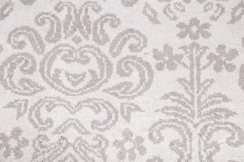 SILK Floral Ivory Oushak Oriental Area Rug Dining Room Hand-knotted 8x10 Carpet - Picture 8 of 12