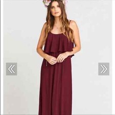 Merlot Show me your mumu bridesmaids dress S