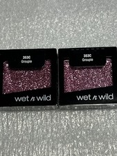 Wet n Wild-Color Icon-Glitter Eyeshadow 2 Pack - Pink Shade - 353C GROUPIE-NEW 