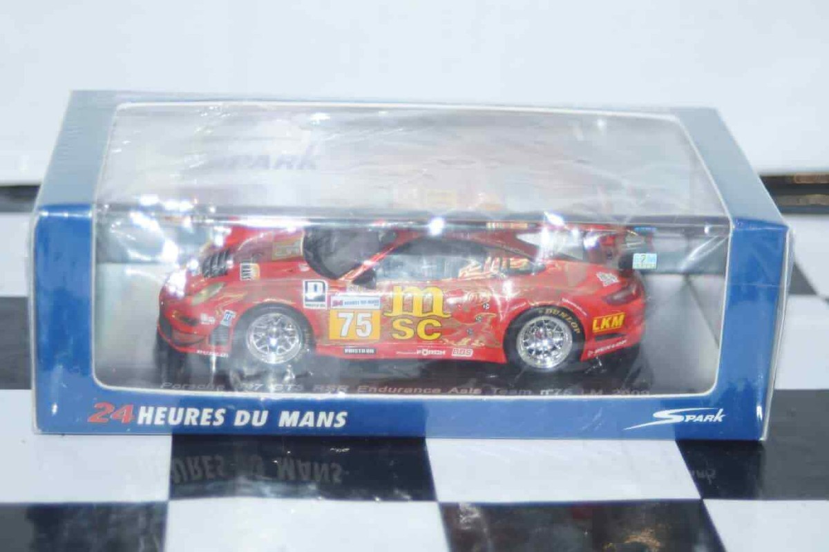 Porsche 911 GT3 RSR Type 997 N° 75 24h Le Mans 2009 Endurance Asia Team 1 43 Spark S1953