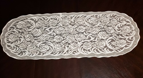 Vintage Lace runner, Doily, dresser scarf table runner lace overlay. See Option - Picture 27 of 61