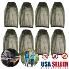 Anti-Mosquito Bug Bee Insect Head Net Hat Cap Sun Protection Fishing Hiking Lots