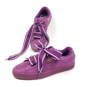 puma basket heart purpura