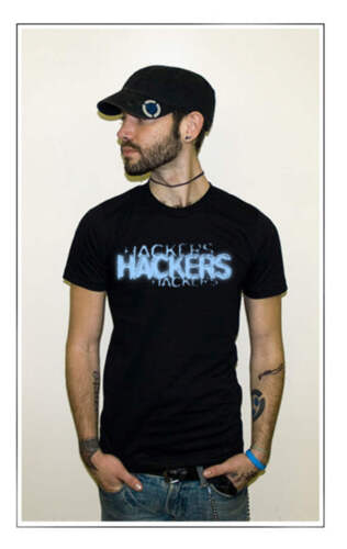 Camiseta retro de película clásica de culto con logotipo de texto de Hackers - Imagen 3 de 17