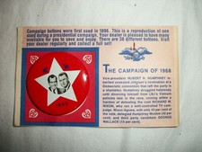 Replica Campaign Button- Nixon / Agnew 1968