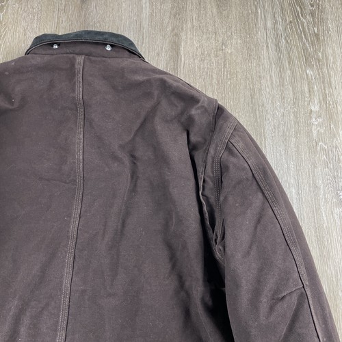 Chaqueta Carhartt Para Hombre 2XL Marrón Pato Lona Detroit Sherpa Forrada J164 DKB Y2K - Imagen 15 de 15