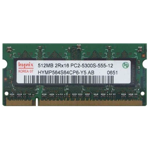 Memory Hynix 5300S 512MB Laptop PC RAM DDR2 2RX16 HYMP564S64CP6-Y5 - Image 2 of 3
