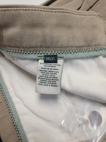 $138 New DUCK HEAD O'Bryan Organic Cotton Chino Pants Men 36x32 Khaki Beige 36 - Picture 7 of 7