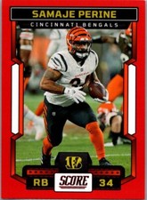 2023 Score #201 Samaje Perine Red