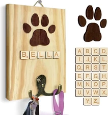 Personalized Dog Leash Hooks Memorial Cat Leash Hangers For Wall Pet Loss Gifts