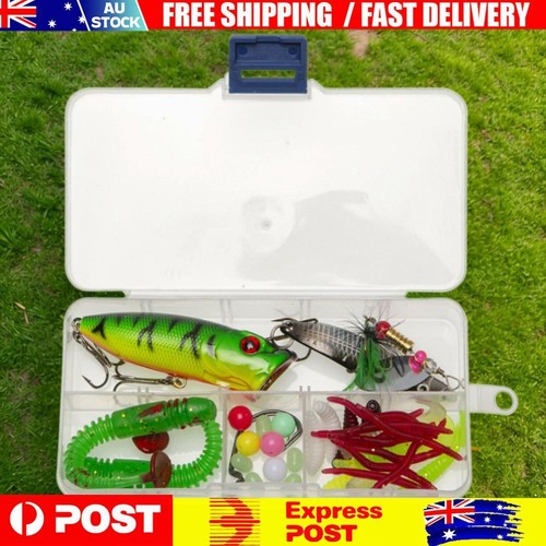 40Pcs Fishing Lure Set Fishing Lure Kit with Storage Box Fishing