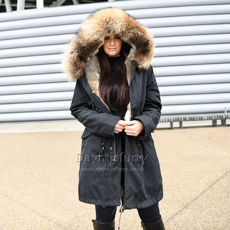 Fur lined parka store womens uk