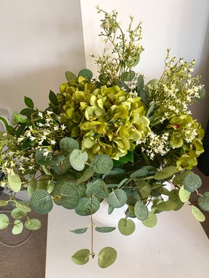 Sommerblumen - künstlich - Hortensie Eukalyptus etc