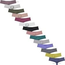 Men Skin Feel Cheeky Boxer Brief Underwear Booty Short Half Hip Brazilian Bikini