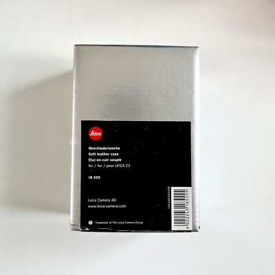 Brand New Unused Leica Black Soft Leather Pouch Case C2 Compact