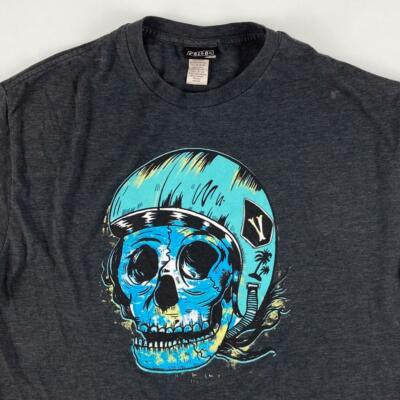 T-shirt Manches Longues Volcom Skull Shawn Higgins - Noir Taille L - Très Bon état