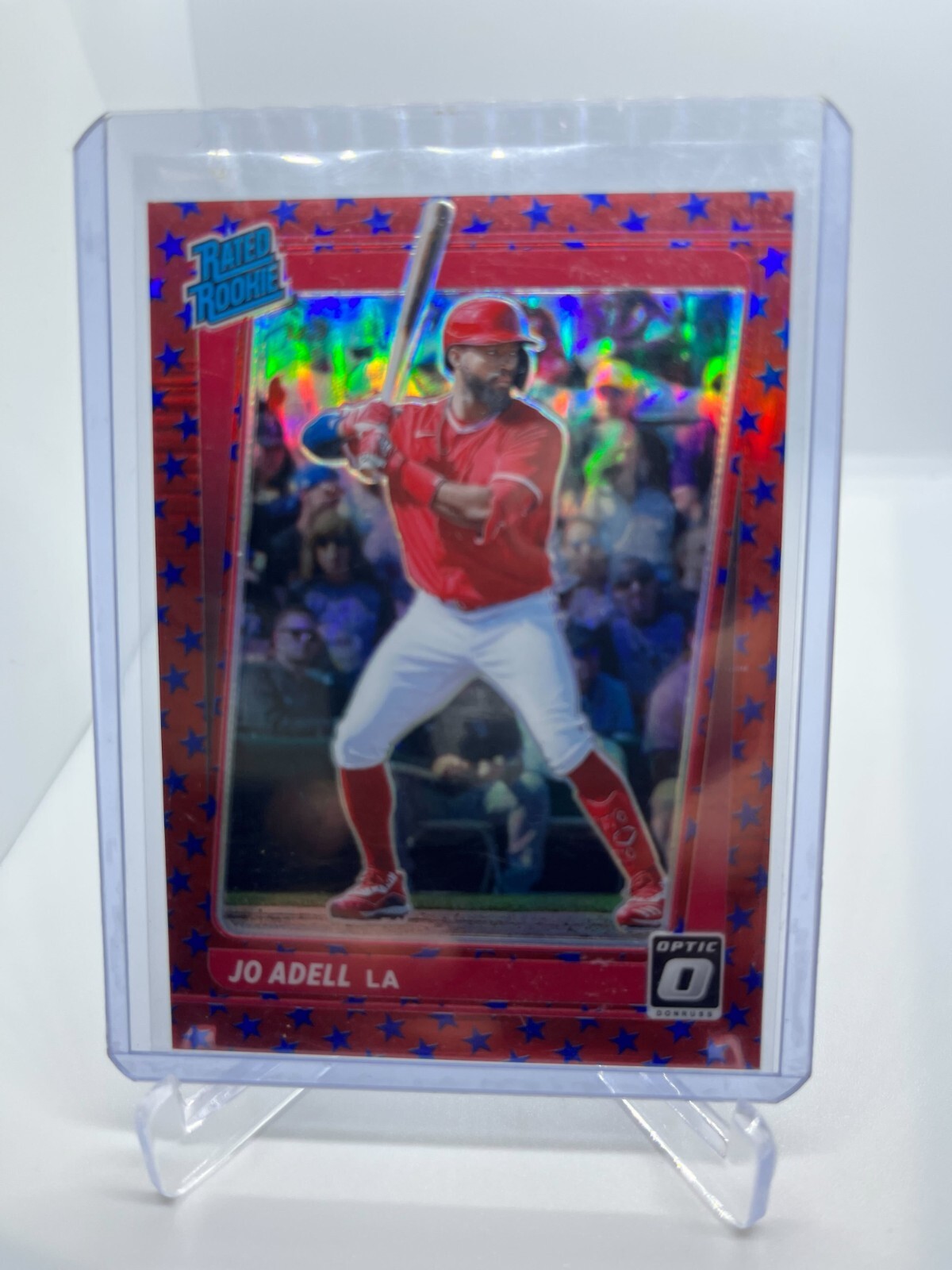 Jo Adell 2021 Panini Donruss Optic Rated Rookie Liberty Prizm /45 #33 Rookie RC