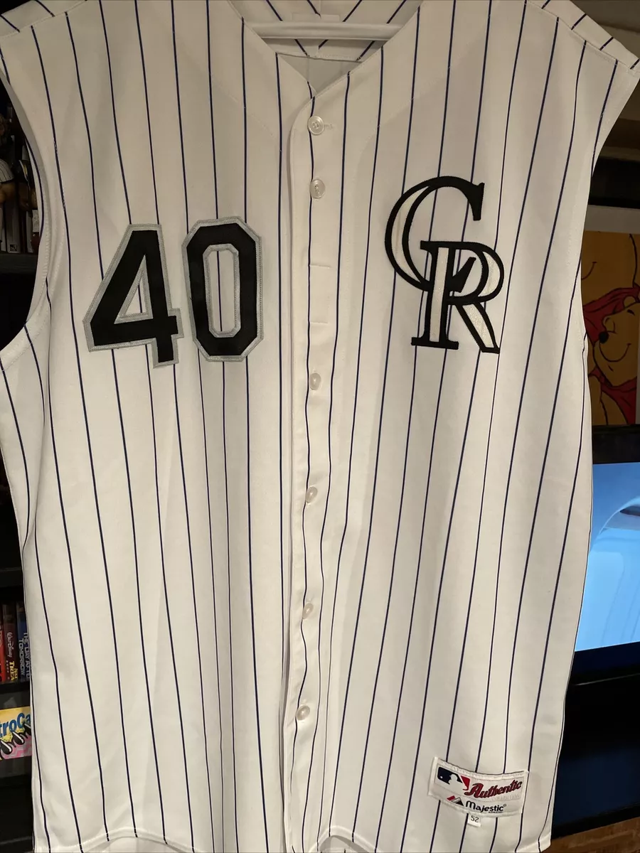 Majestic Brian Fuentes Colorado Rockies Jersey Size 52