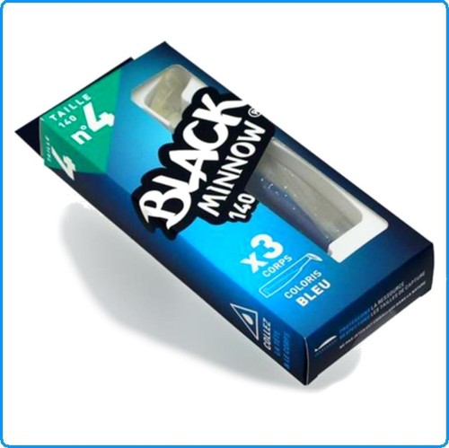 BLACK MINNOW FIIISH SHAD TAG N4 140mm BLEU LAGON PESCA VERTICAL DENTICE RARAGO - Foto 2 di 2