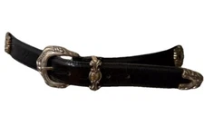 Enmon Leather Western Vintage Belt Made In USA Italian Calfskin Large 3166 Chic