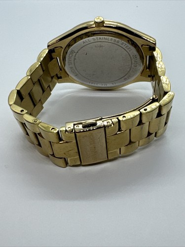 Michael Kors MK3381 Unisex Gold Stainless Steel Analog Dial Quartz Watch JNA442 - Picture 9 of 11