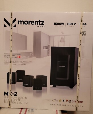 Brand New Morentz Audio MZ-2 Platinum Series 5.1 HD Home Theater System
