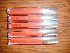 LOT OF 5 COVERGIRL COLORICIOUS LIP GLOSS - 670 SUCCULENT CITRUS 0.12oz EACH