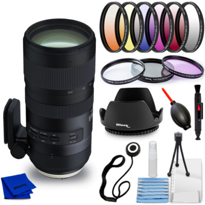 Tamron SP 70-200mm f/2.8 Di VC USD G2 Lens for Nikon F - 9PC Accessory Bundle