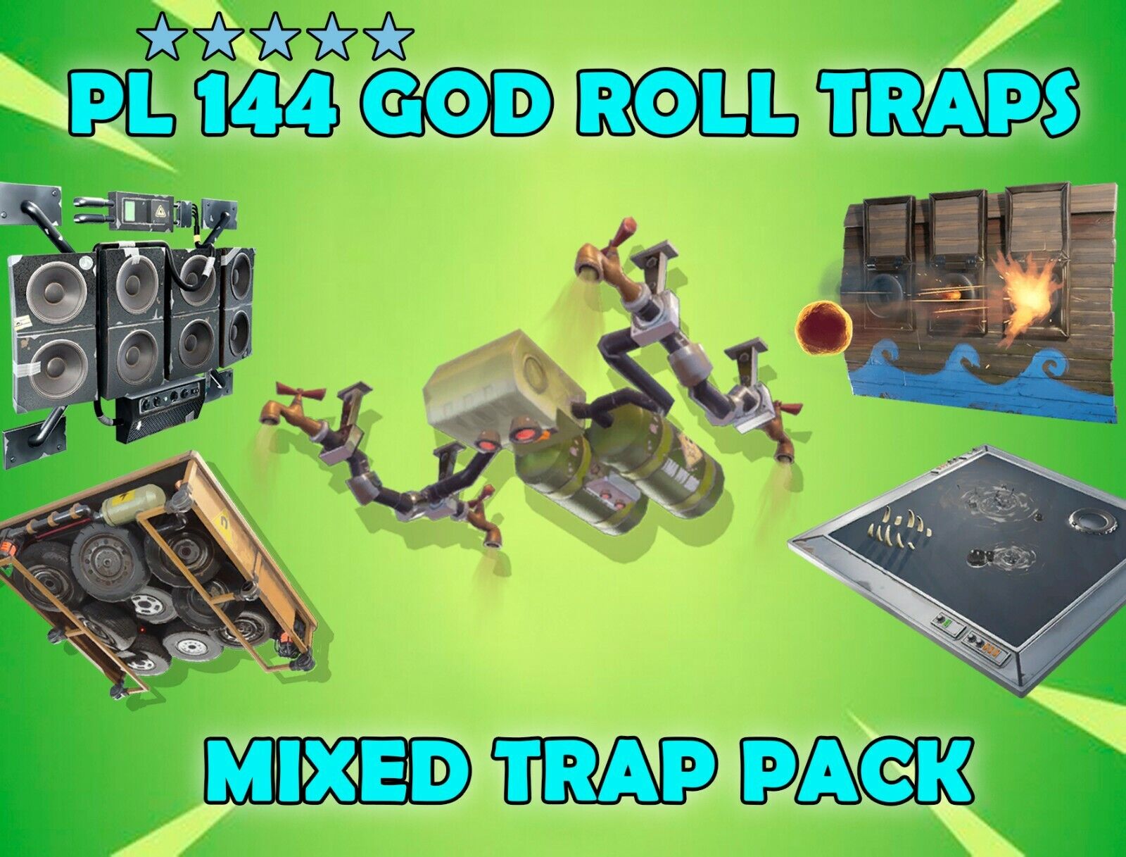 PL 144 Trap Pack / God Roll / Fortnite Save The World