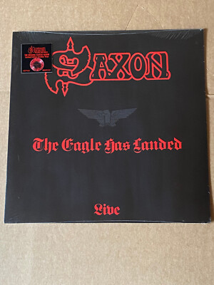 SAXON - The Eagle Has Landed - LP - Red/Black Splatter Vinyl - Reissue - OVP