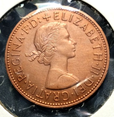 ★NGC★1965 MS63 イギリス 銅貨 ペニー 鑑定 希少 1965 PENNY - ONE PENNY COIN - BRONZE COIN - QUEEN ELIZABETH II
